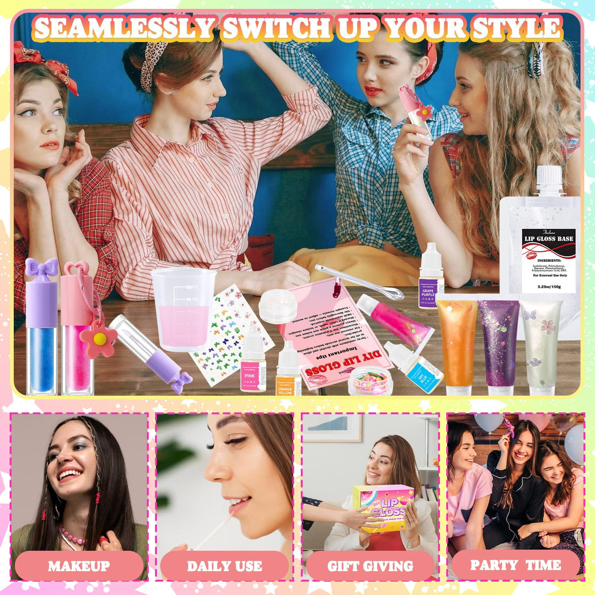 Thaluna Lip Gloss Making Kit Lip Gloss Set for Women Lip Kit - Thaluna Official Imagery - 4
