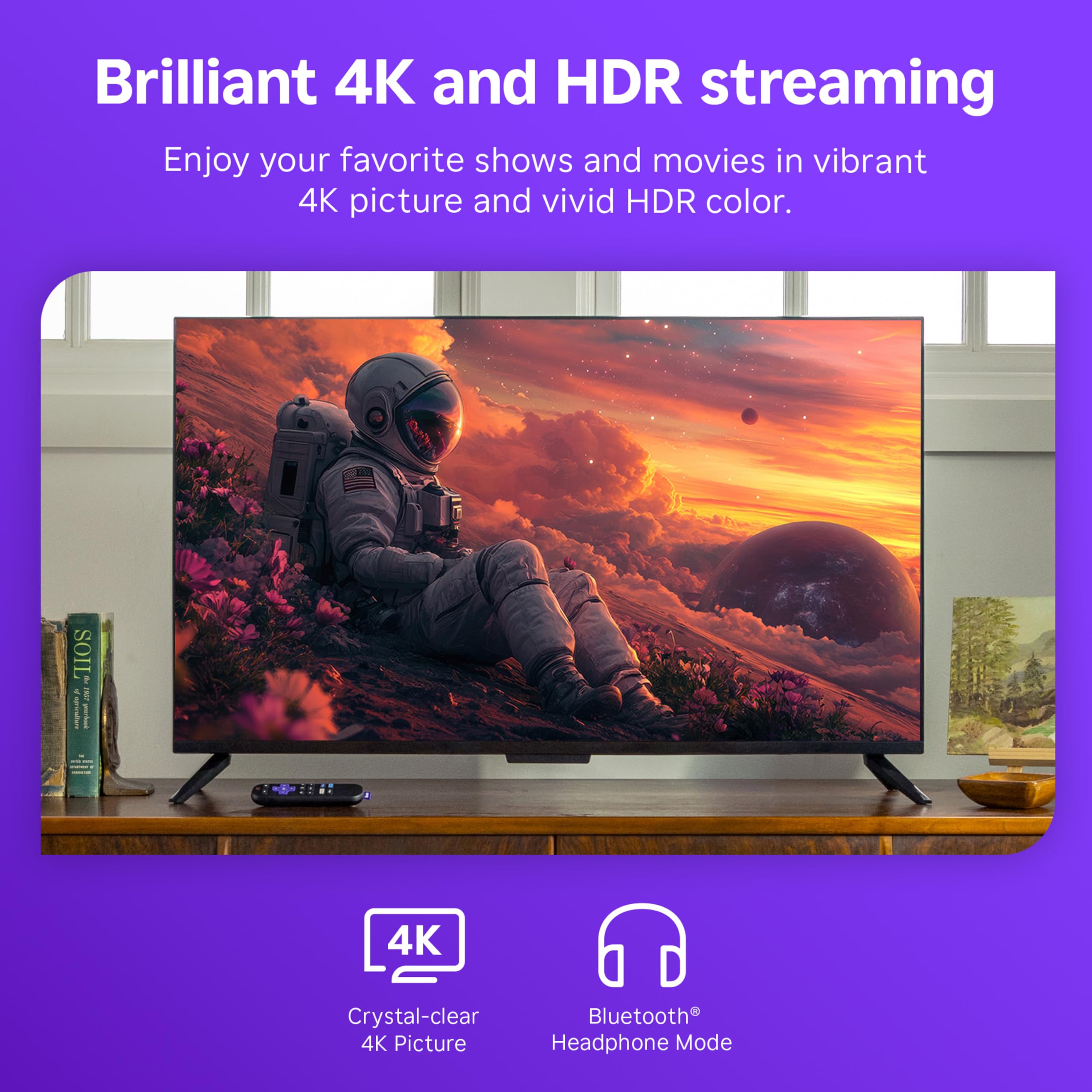 Roku Streaming Stick Plus | 4K HDR10+ Voice Remote