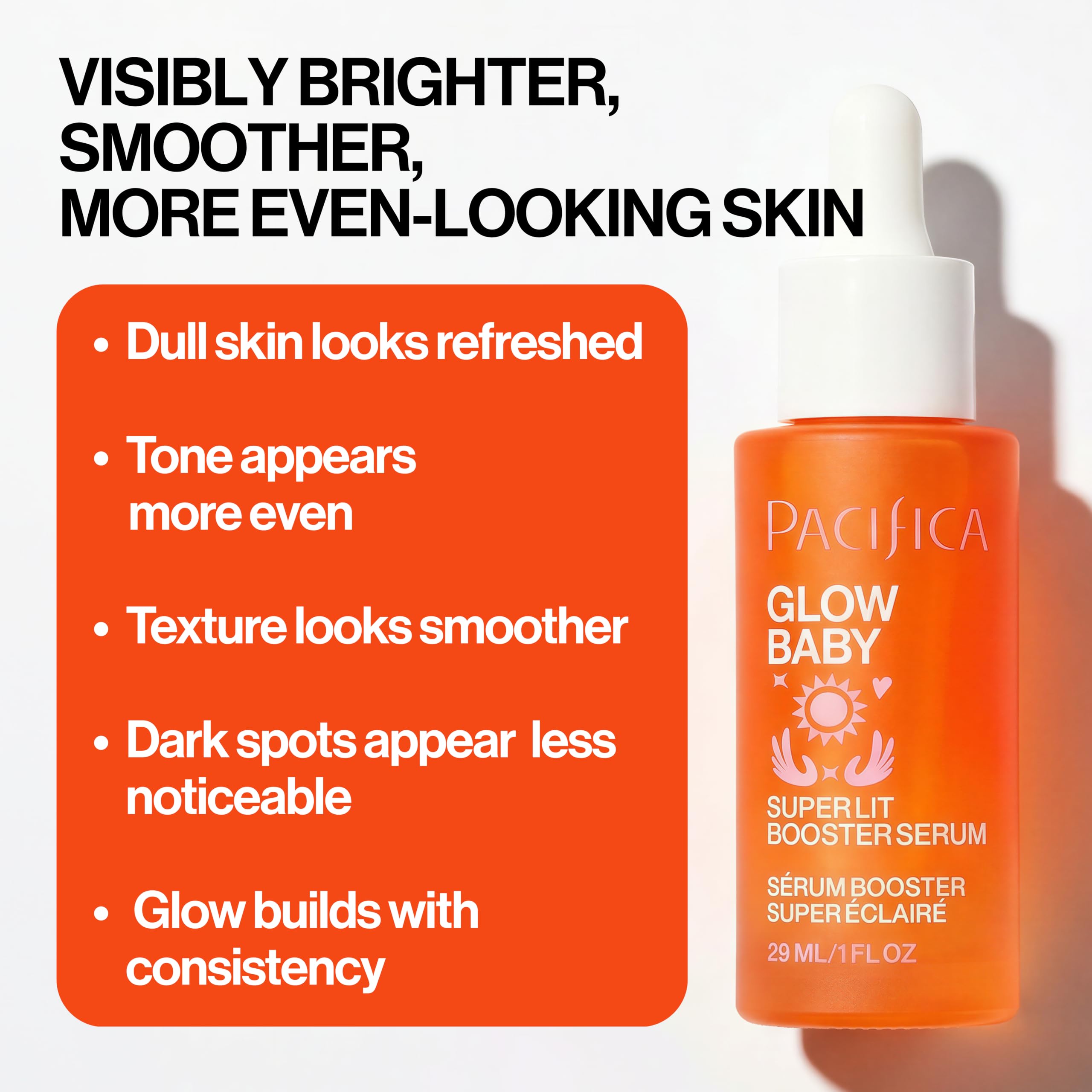 Pacifica Vitamin C Serum for Face – Glow Baby Brightening Facial - Pacifica