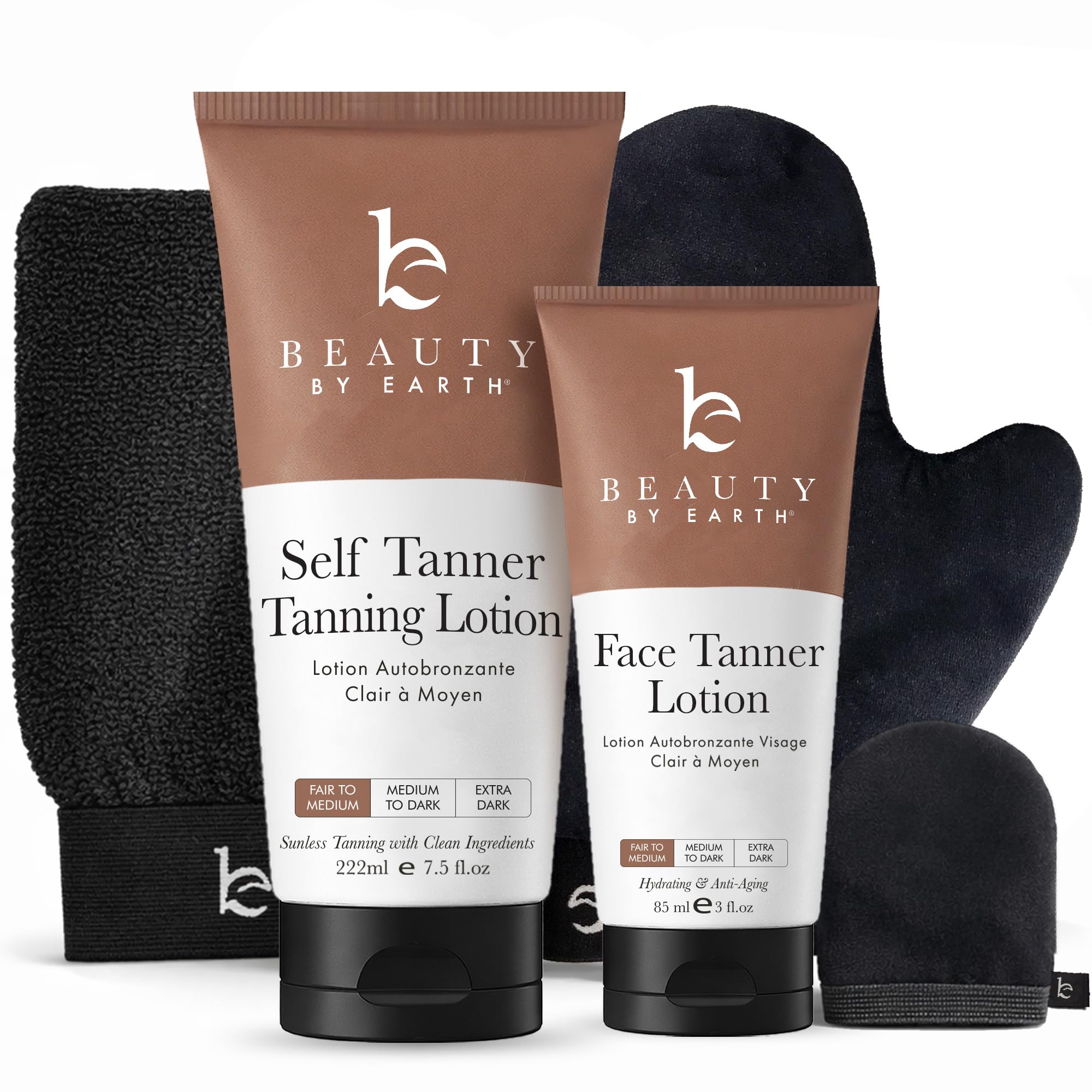 Self Tanner Face & Body - With Organic Aloe Vera & Shea Butter - Beauty by Earth Official Product View 9