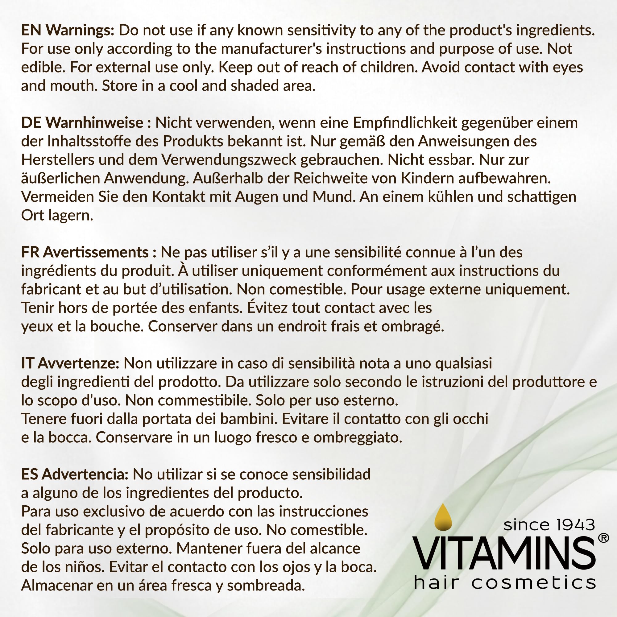 VITAMINS hair cosmetics Keratin Hair Mask - Protein Repair Keratin Treatment Deep - VITAMINS hair cosmetics Official Product View 9