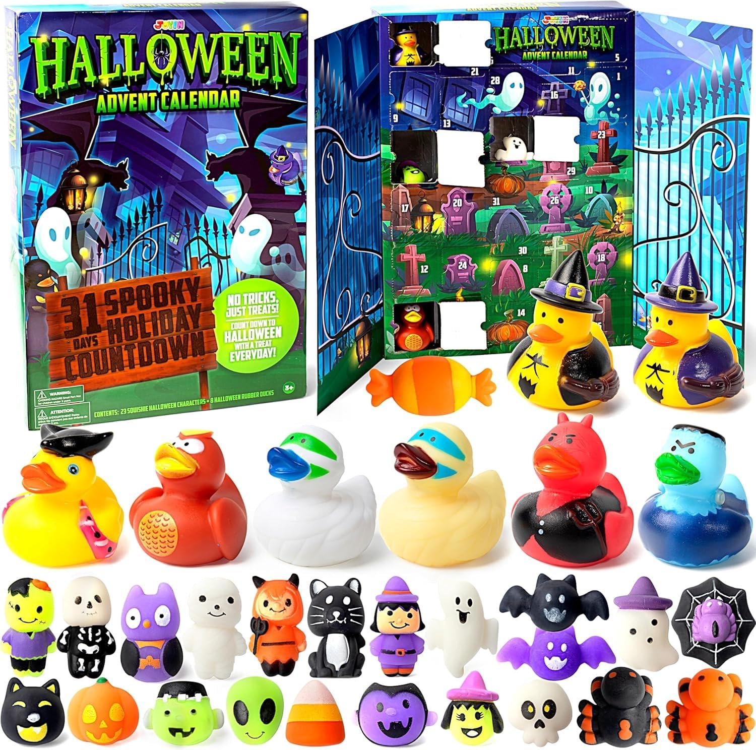 JOYIN Halloween Advent Calendar 2026 with Surprise Toy, 31 Days - Product Imagery
