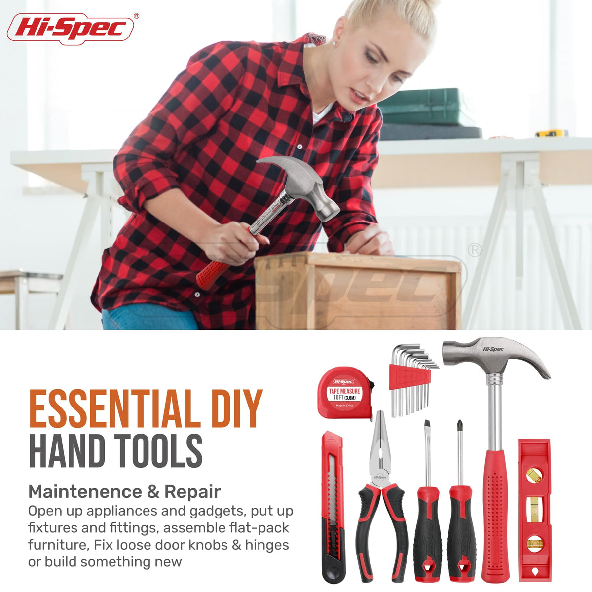 Hi Spec 8V USB Cordless Drill Driver Home Tool Kit for Home - Hi-Spec Official Imagery - 7