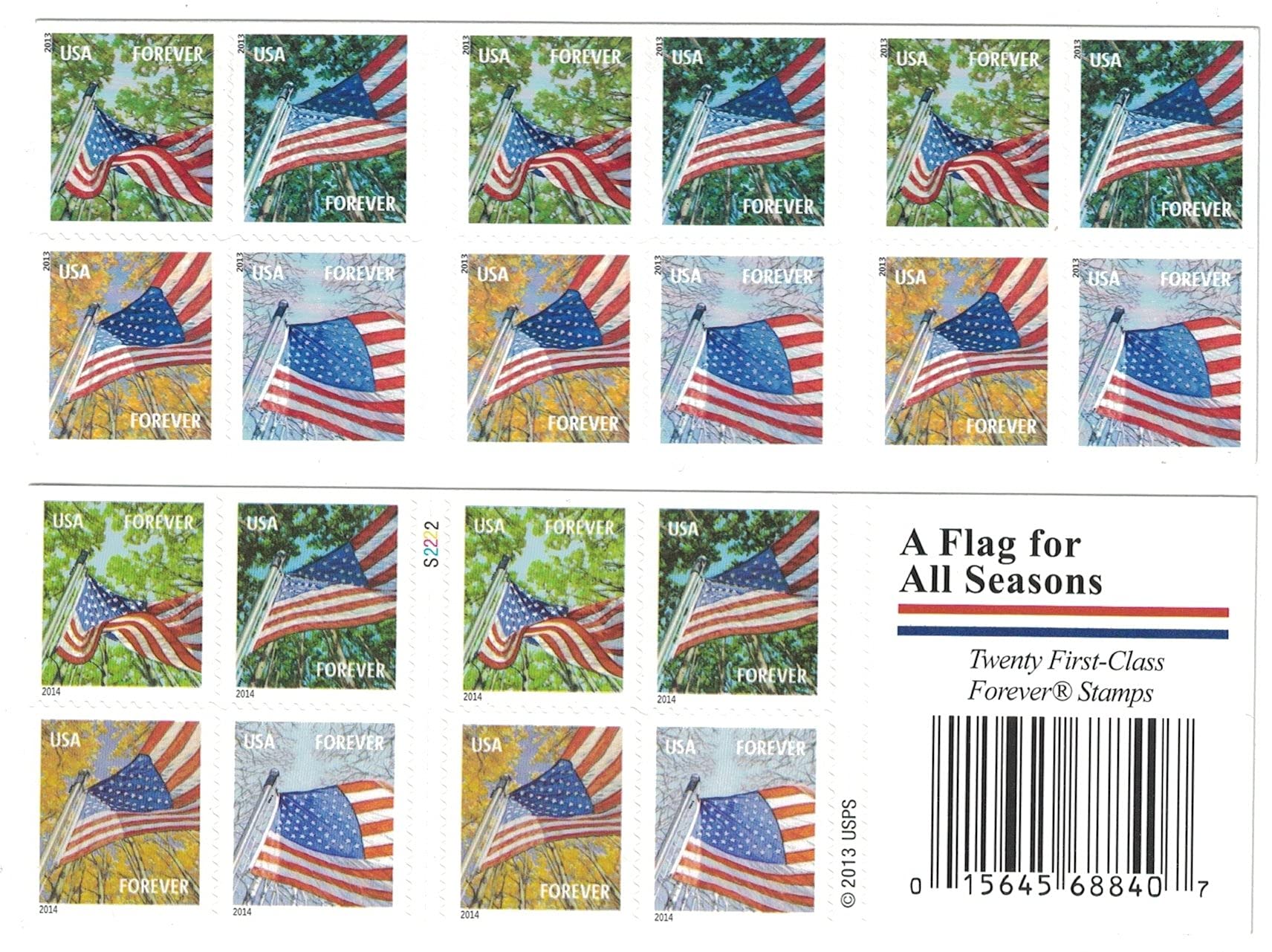 United States Postal Service A Flag for All Seasons 2013   First- - United States Postal Service Official Product View 8