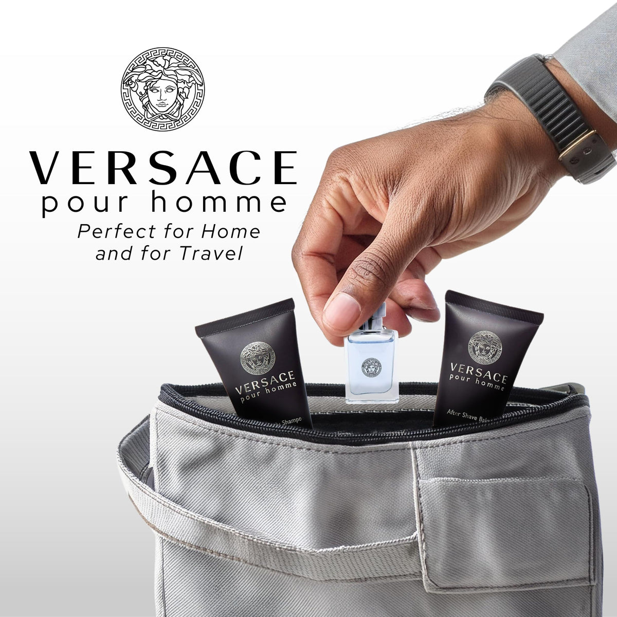 Versace Pour Homme for Men 3 Piece Mini Gift Set - Versace Official Imagery - 5