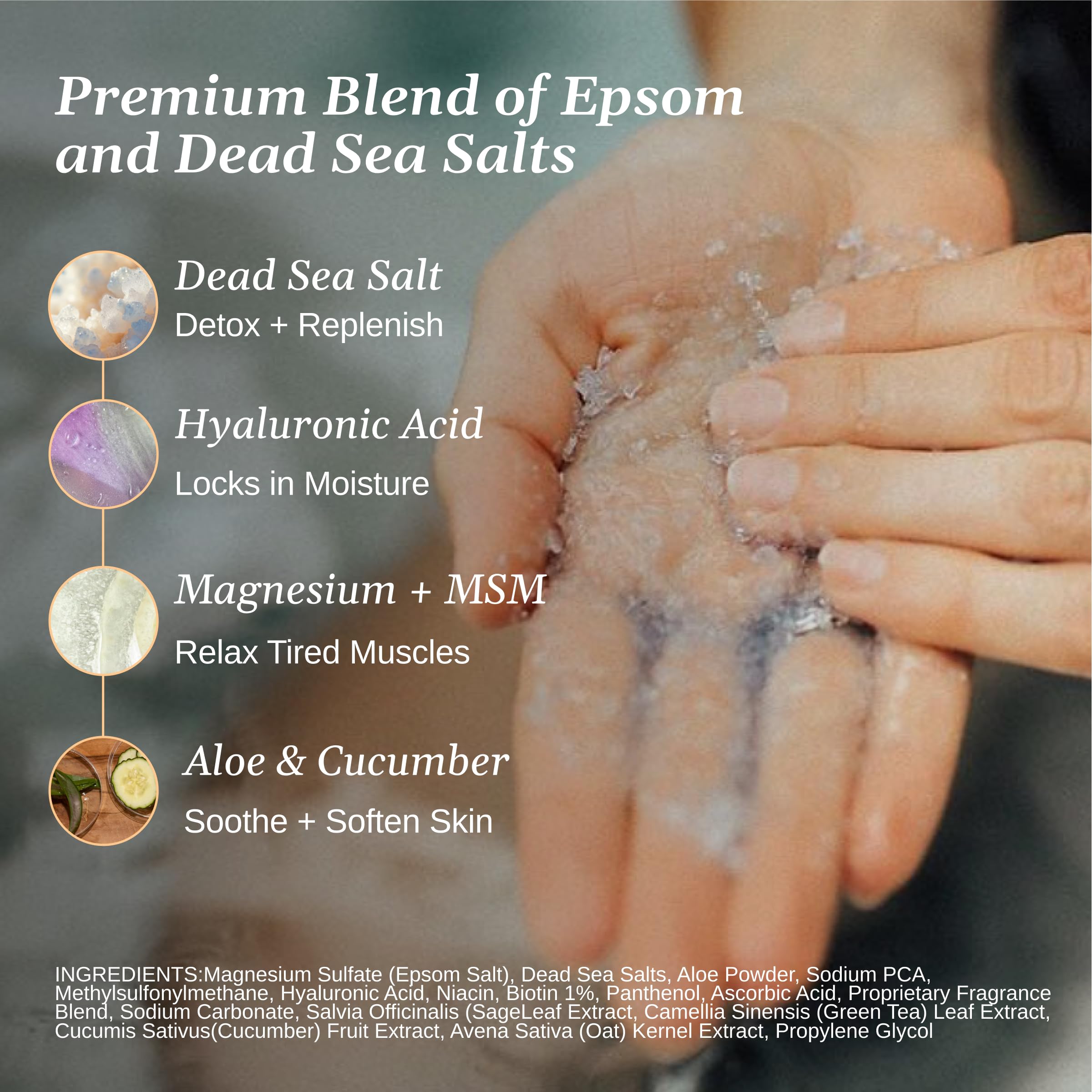 Relax Spa & Bath RX Joint Therapy Salts, Magnesium Pain Relief Soak, 32 oz