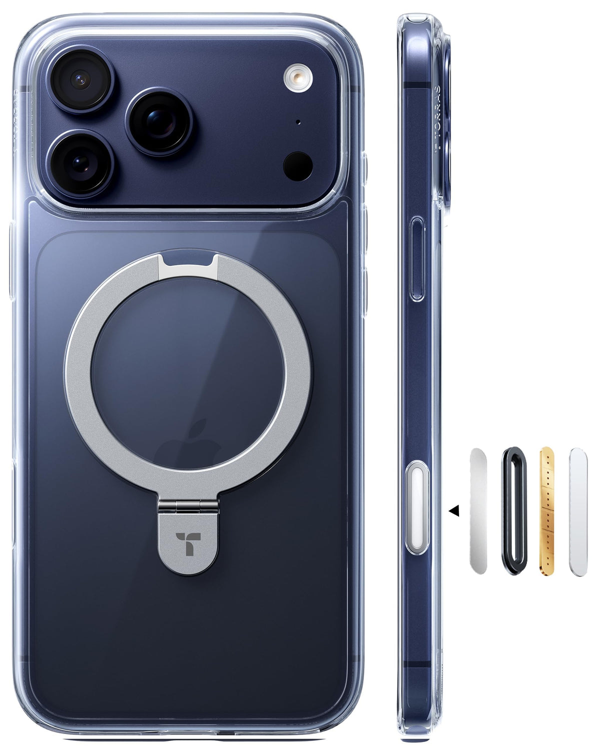 TORRAS for iPhone 17 Pro Case Clear Magnetic Stand Fit for - Premium Selection Official Imagery - 2
