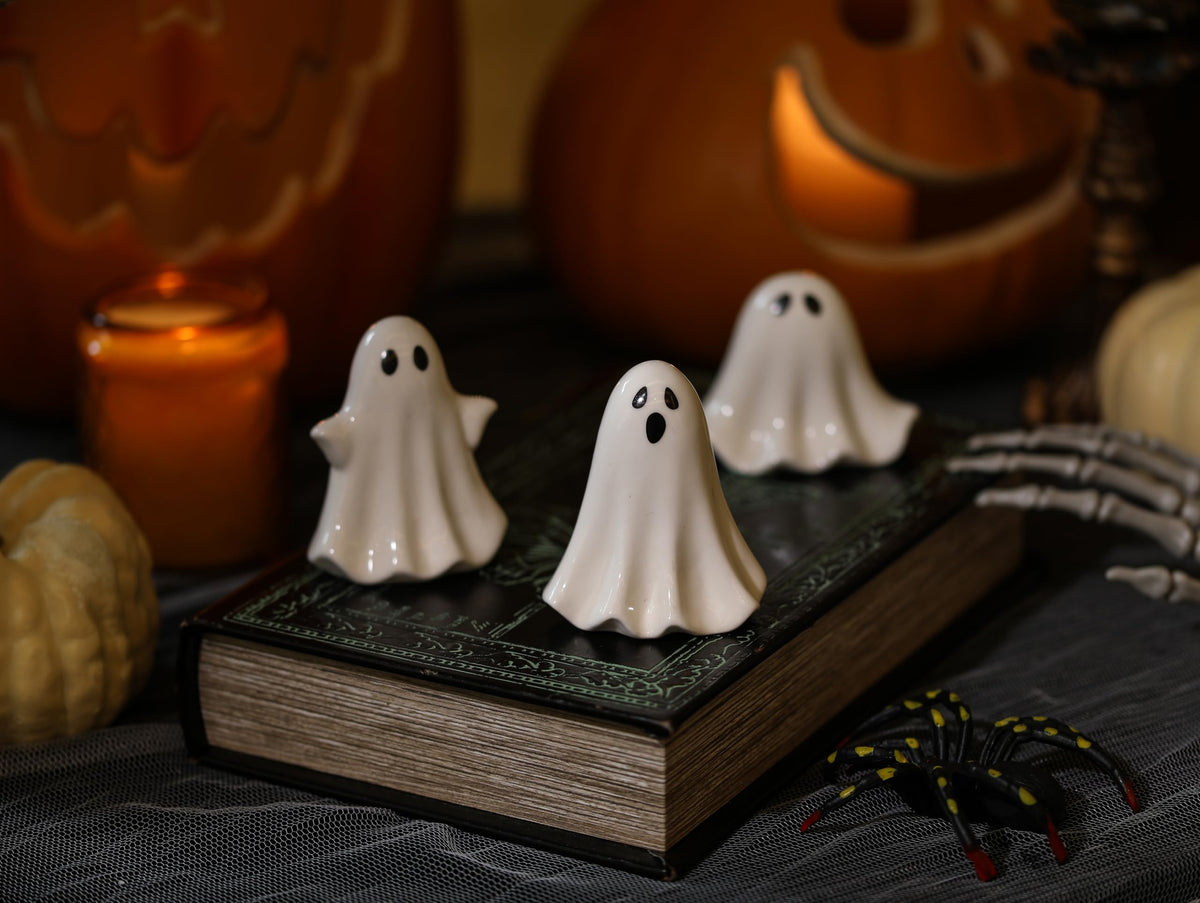 Tuitessine Ceramic Ghosts Small Scary Ghost Figurine - Tuitessine Official Imagery - 8