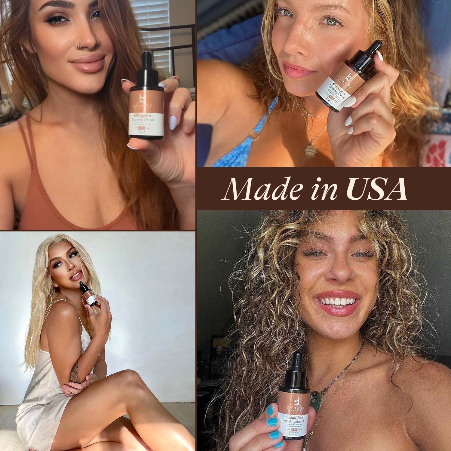 Self Tanning Drops for Face - USA Made with Organic & Natural Ingredients - Beauty by Earth Official Product View 9