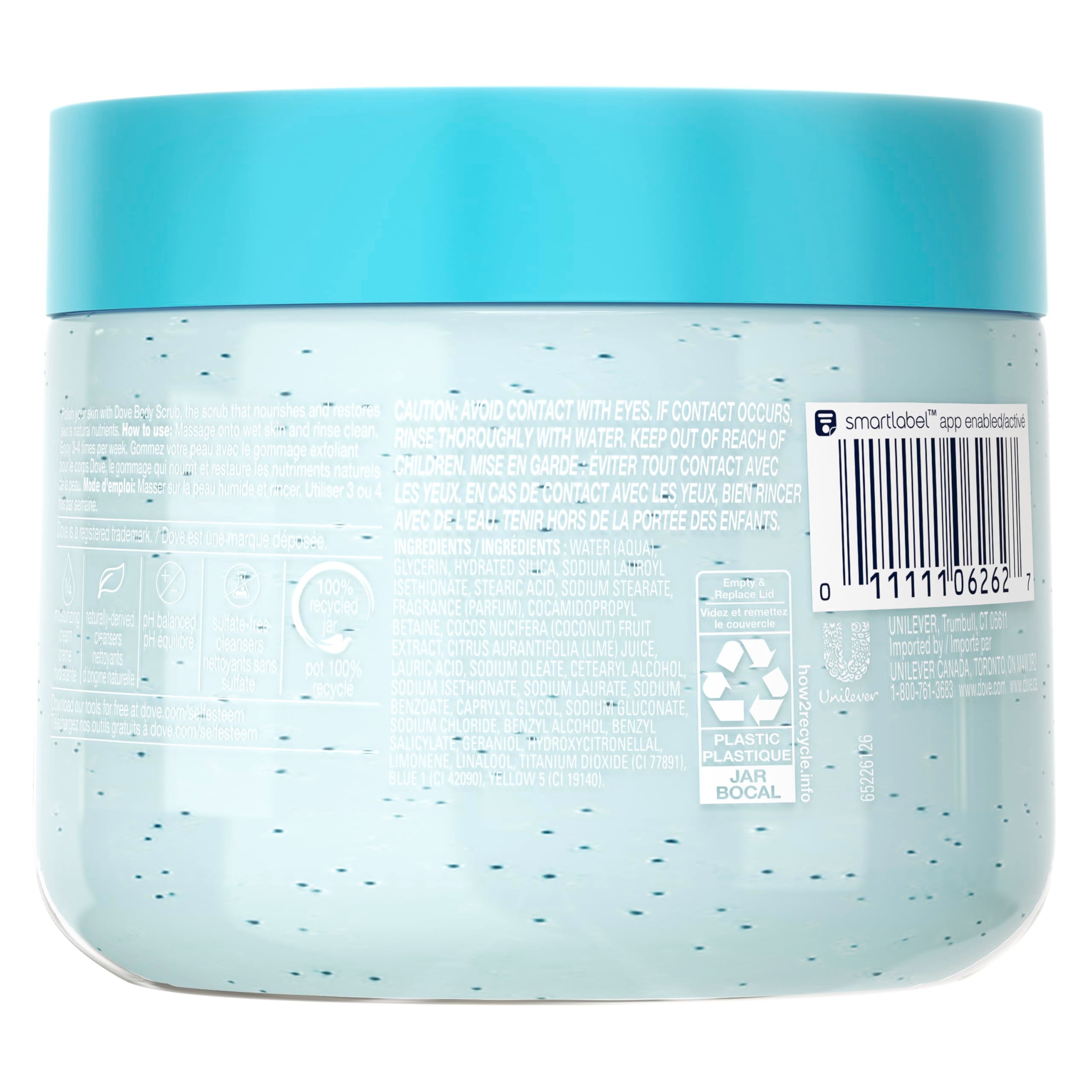 Elefair Tech Dove Body Scrub - Coconut & Lime & pH Balanced Whipped T - Elefair Tech Official Product View 3