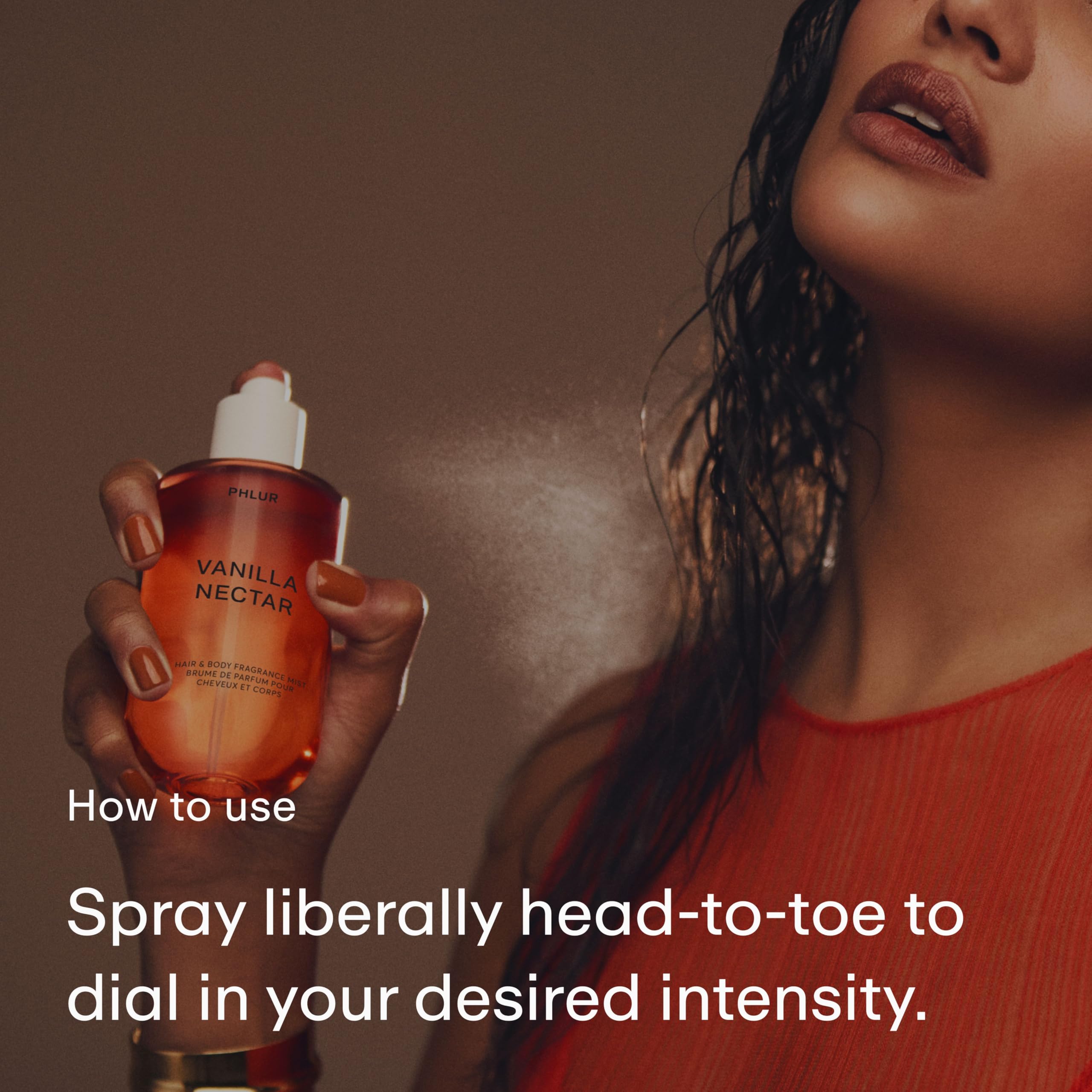 PHLUR Vanilla Nectar Body Mist 8 Fl Oz - PHLUR Official Imagery - 5