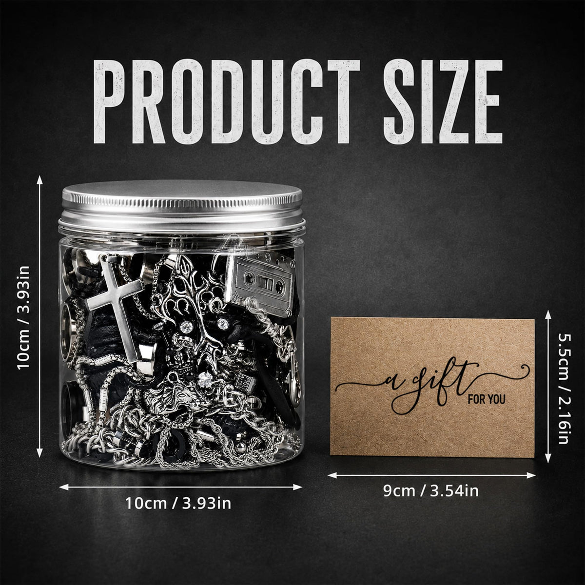 Mantveil 35Pcs Mystery Jewelry Jar for Men - Mantveil Official Imagery - 3