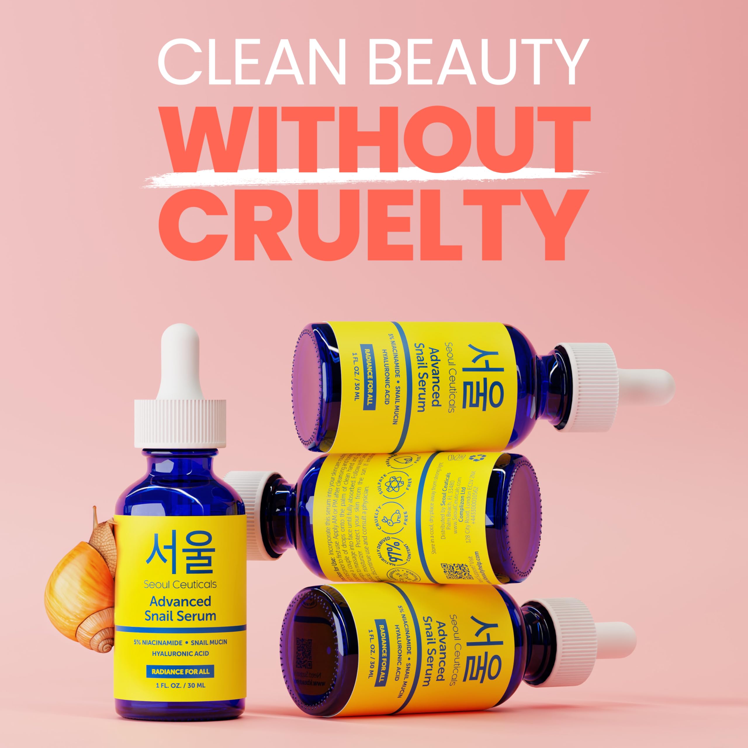 SeoulCeuticals Korean 5 Niacinamide Snail Mucin 97 5 Essence - SeoulCeuticals Official Product Imagery - 5