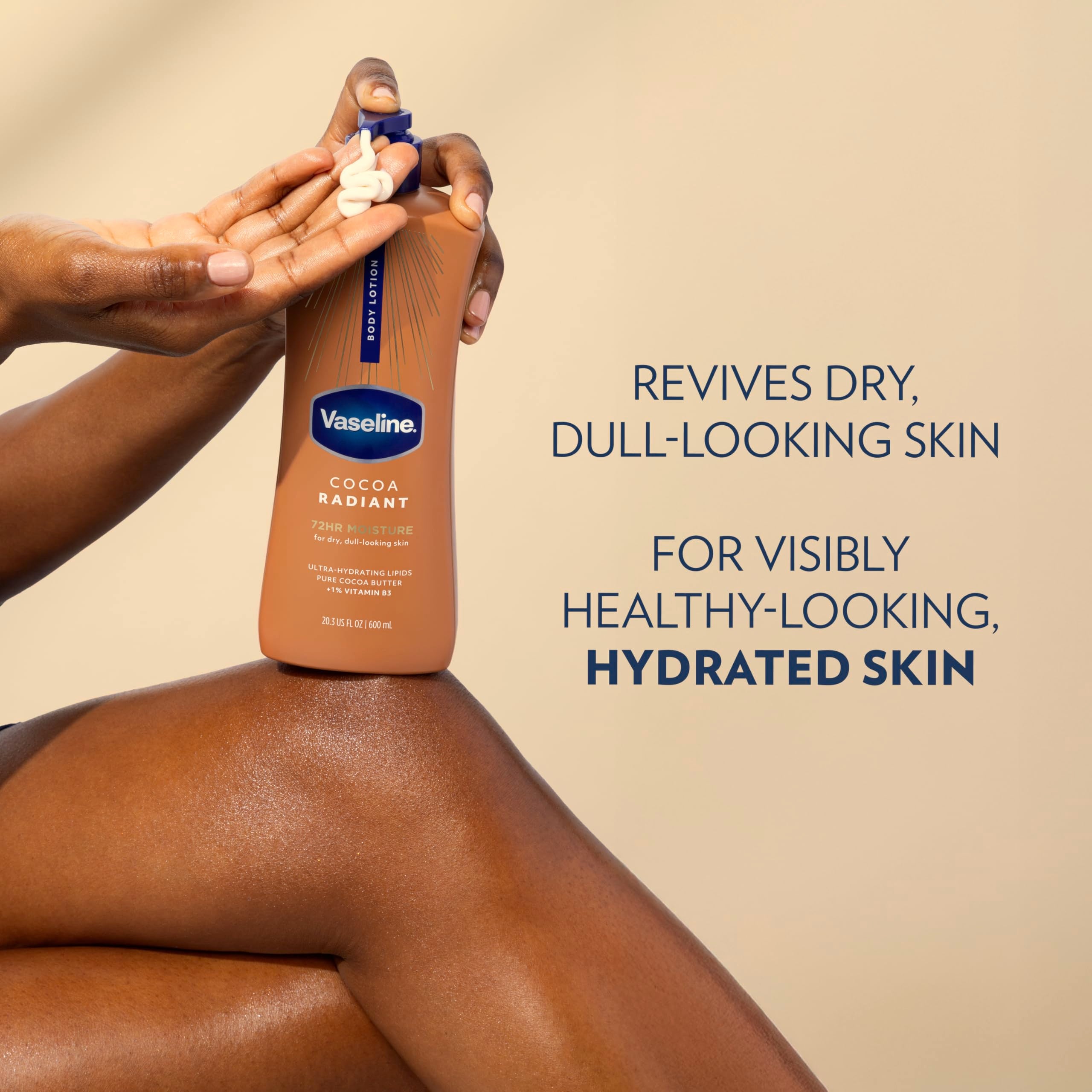 Vaseline Cocoa Radiant Body Lotion for Dry Skin Cocoa Butter - Vaseline Official Imagery - 7