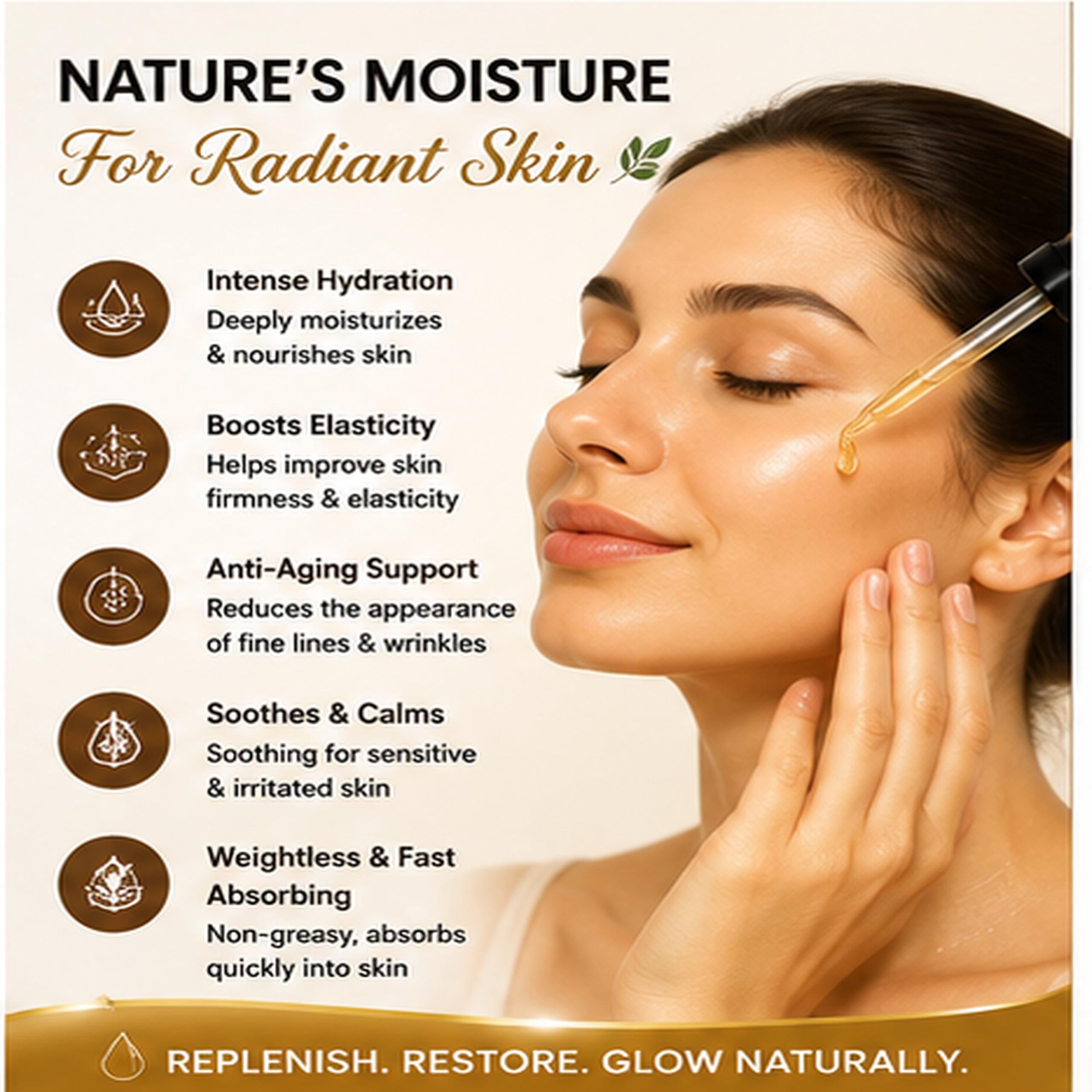 Allurials 100% Organic & All Natural Plant - Based Squalane Oil for Face & Hair & & - Allurials Official Product View 4