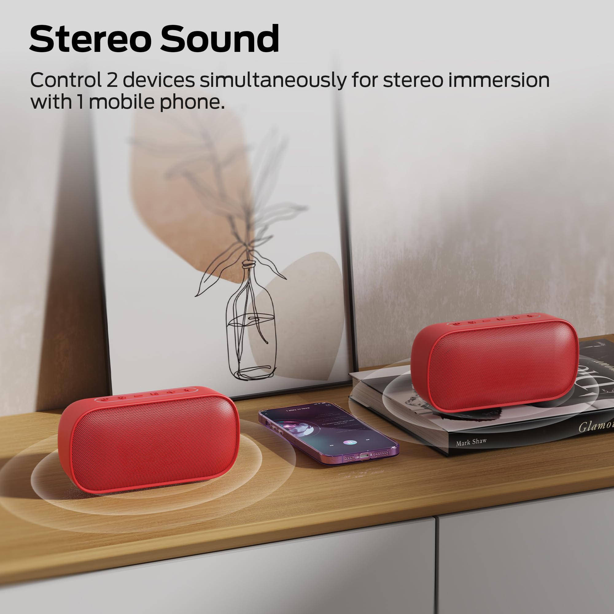 Oraolo S150 Bluetooth Speaker, IPX7 Waterproof Portable Speaker, by Oraolo - Angle View 7
