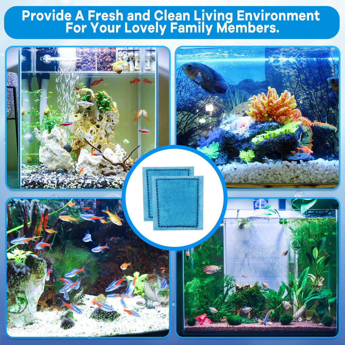 xbbwmrs 16 PCS Aquarium Filter Cartridge Compatiable with - xbbwmrs Official Imagery - 3