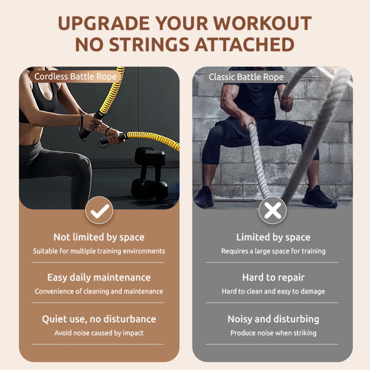 IPO 2026 Upgrade Weighted Ropeless Battle Ropes Heavy Duty - IPO Official Imagery - 8