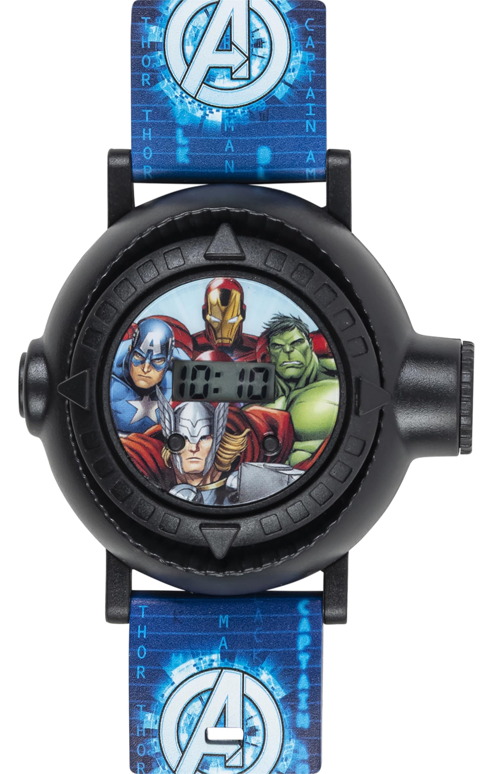 Accutime Marvel Avengers Kids Digital Projection Watch with 10 Image P - View 1