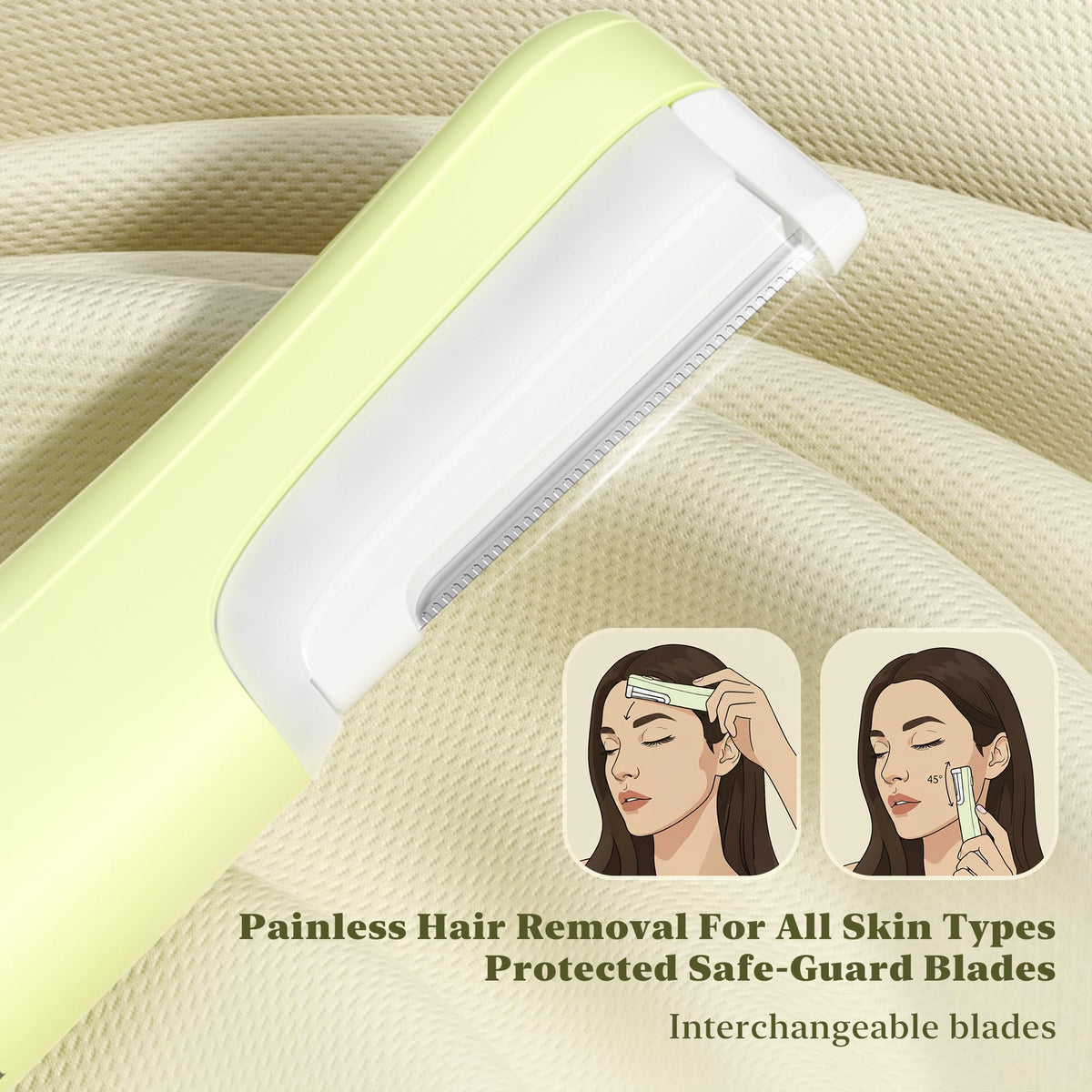 Dermaplane Razor for Women Face Peach Fuzz Exfoliation with - BNU Official Imagery - 5