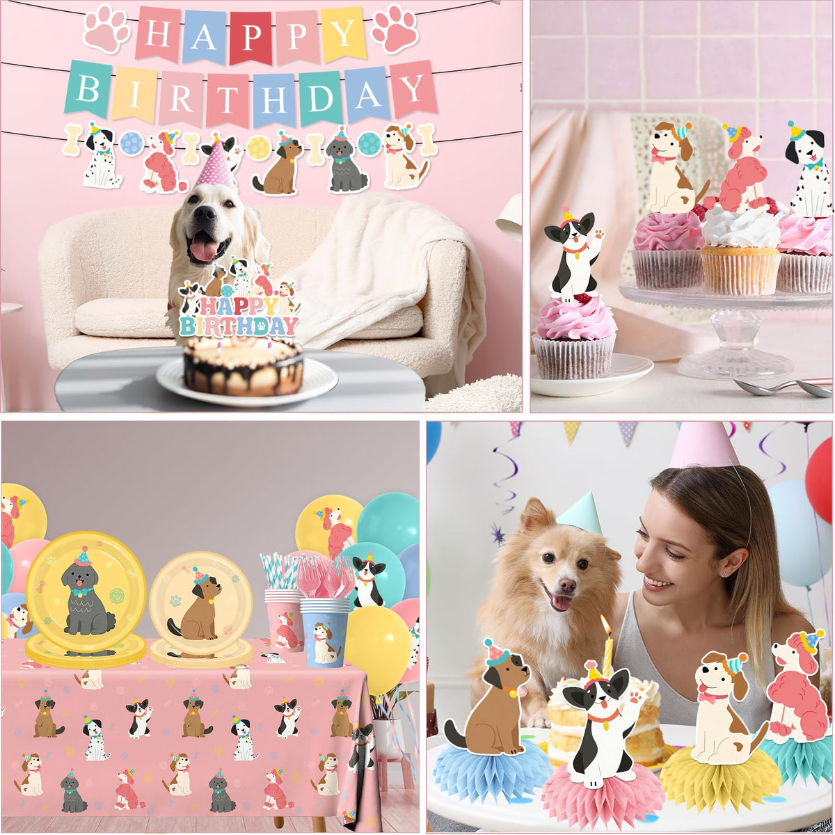 Dog Themed Birthday Party Decorations Puppy Birthday Party - Meuqeaju Official Imagery - 6