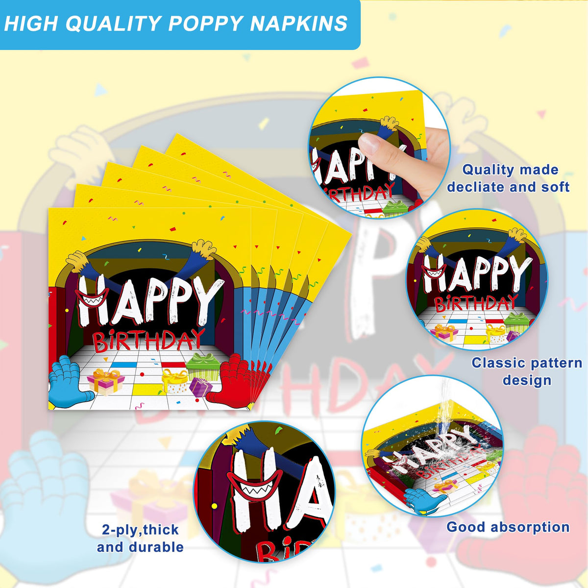 120PCS Video Game Birthday for Boys Kids Colorful Cartoon - NIBBLE NEST Official Imagery - 6