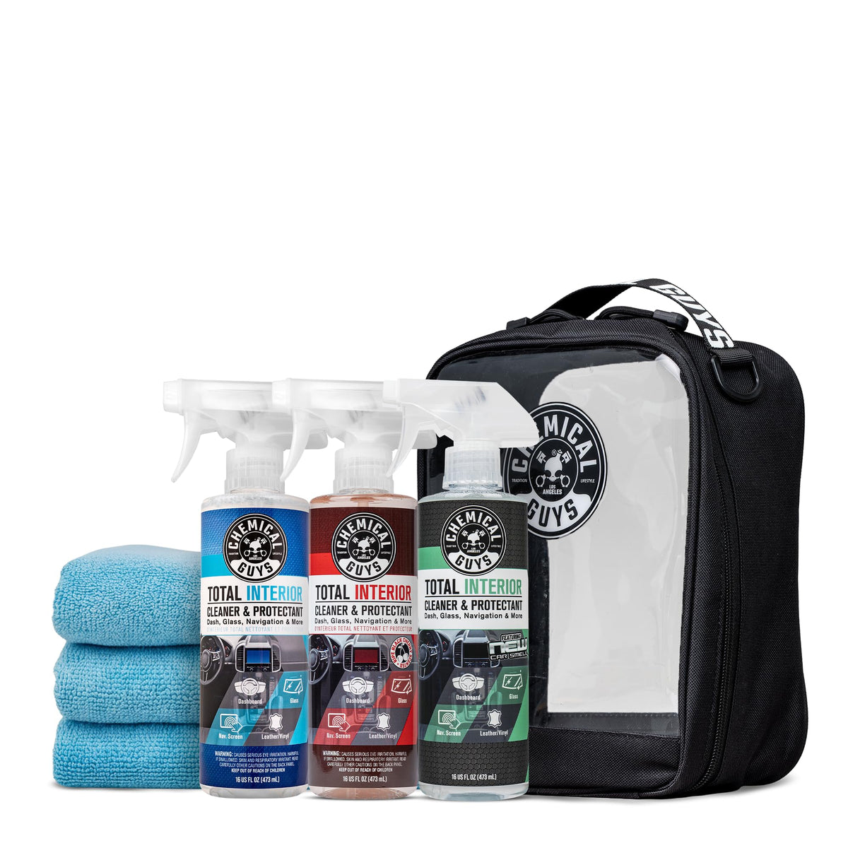 Chemical Guys Total Interior Cleaner Variety Kit New Car - Chemical Guys Official Imagery - 1