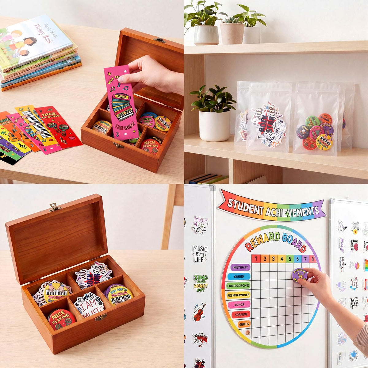 182 Pcs Music Reward Supplies Kit Filler - Eersida Official Imagery - 7