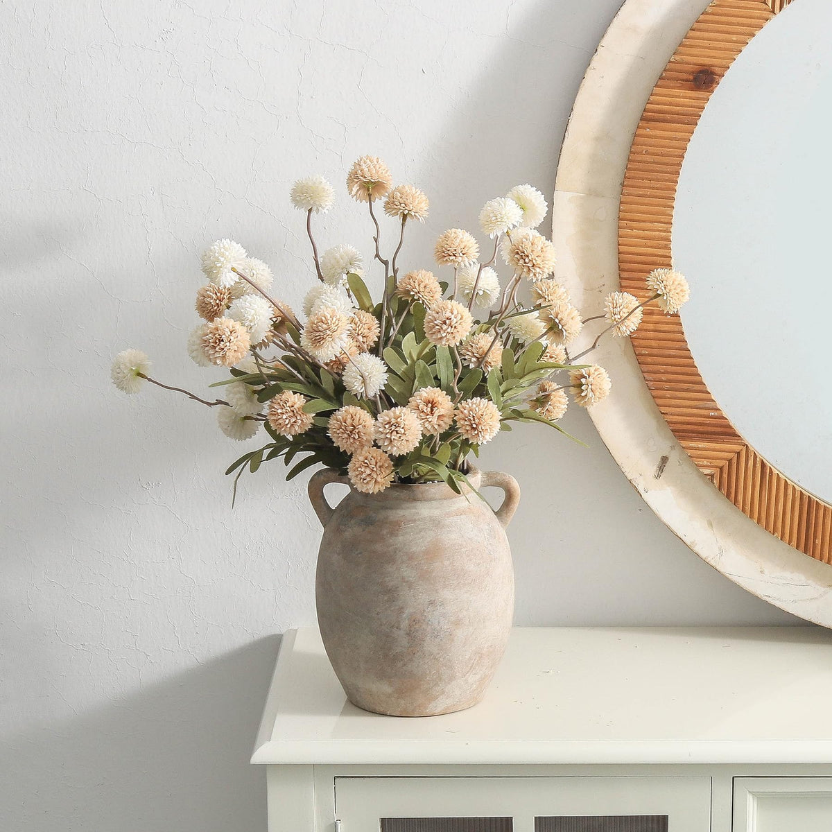 Dobbyby Ceramic Flower Vase 7 6 inch Farmhouse Rustic Vase - Dobbyby Official Imagery - 6