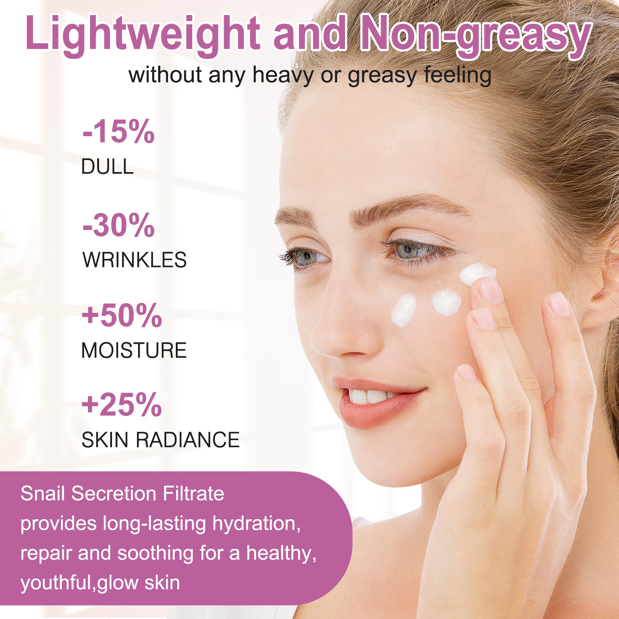 Skin Care Set, 5-Piece Hydrating &amp; Soothing Snail Mucin - GEBEATY
