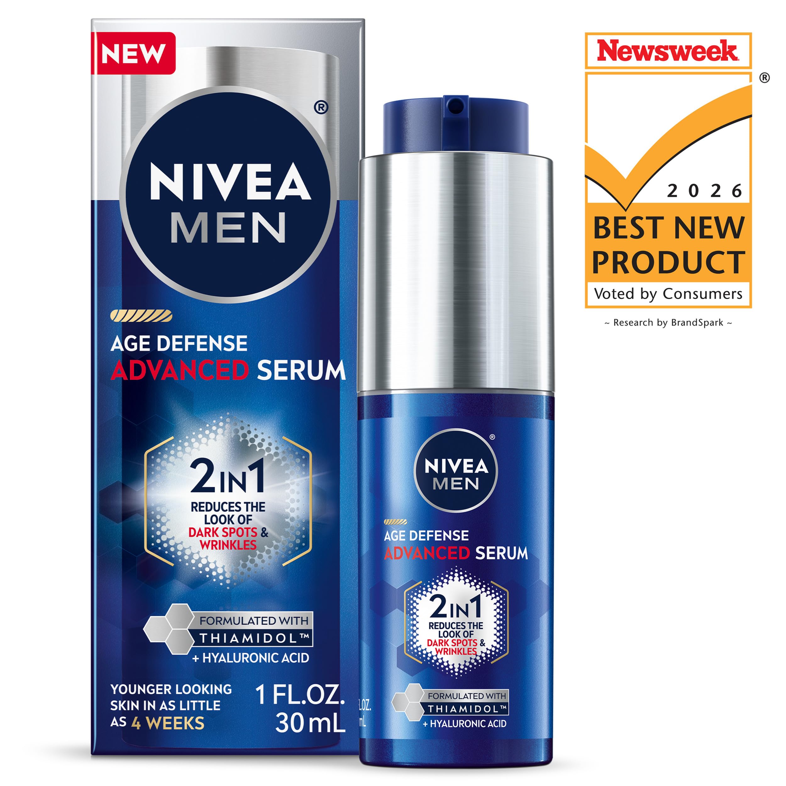 NIVEA MEN Age Defense Advanced Face Serum for Dark Spots with - NIVEA MEN