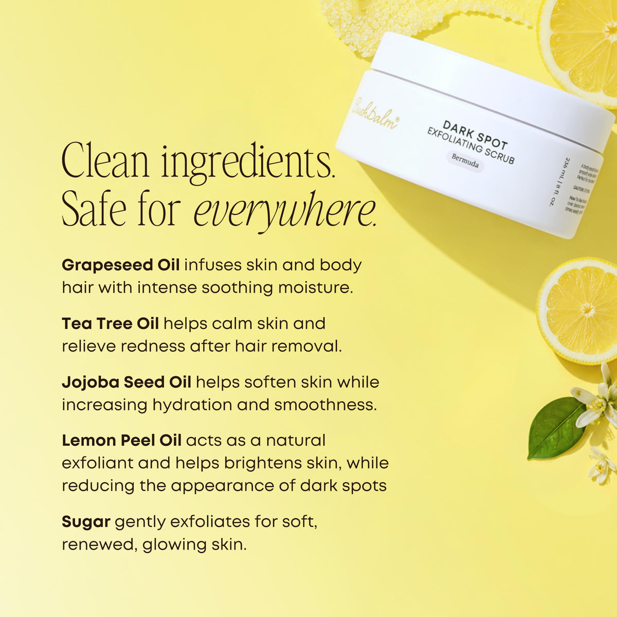 Bushbalm Dark Spot Exfoliating Body Scrub - Bushbalm Official Imagery - 5