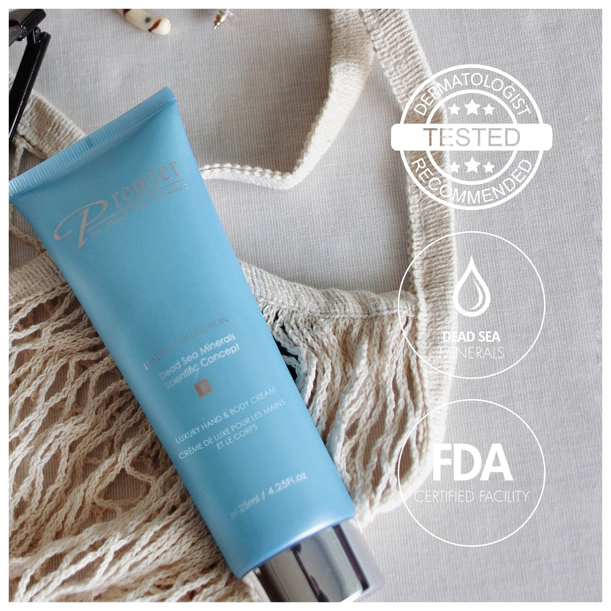Premier Dead Sea Hydrating Hand Cream Aloe Vera Witch Hazel - Premier Official Imagery - 4
