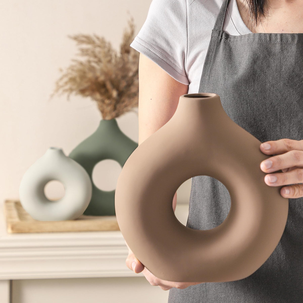 Ceramic Vase Home Table Decor - Vanselia Official Imagery - 5