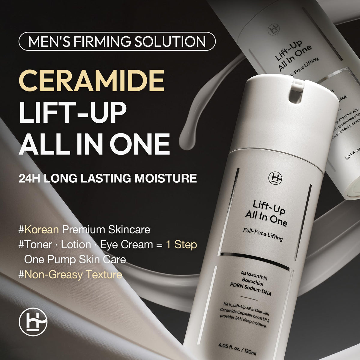 Lift Up Korean Anti Aging Face Cream for Men Firming - LAB BY He is_ Official Imagery - 3