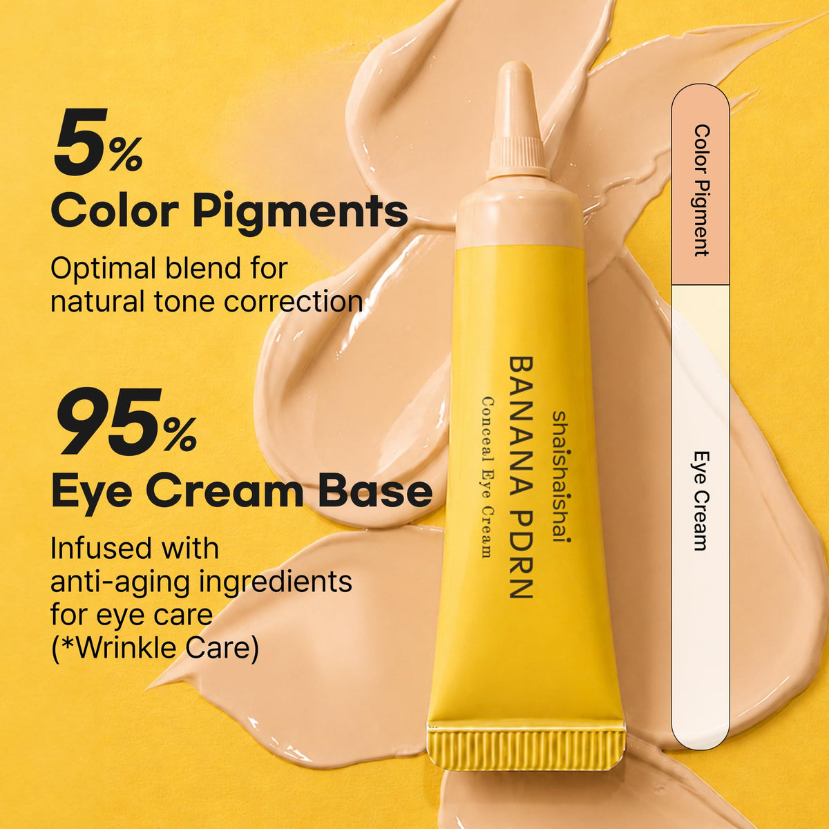 shaishaishai BANANA PDRN Conceal Hydrating Under Eye 0 52 oz - shaishaishai Official Imagery - 5