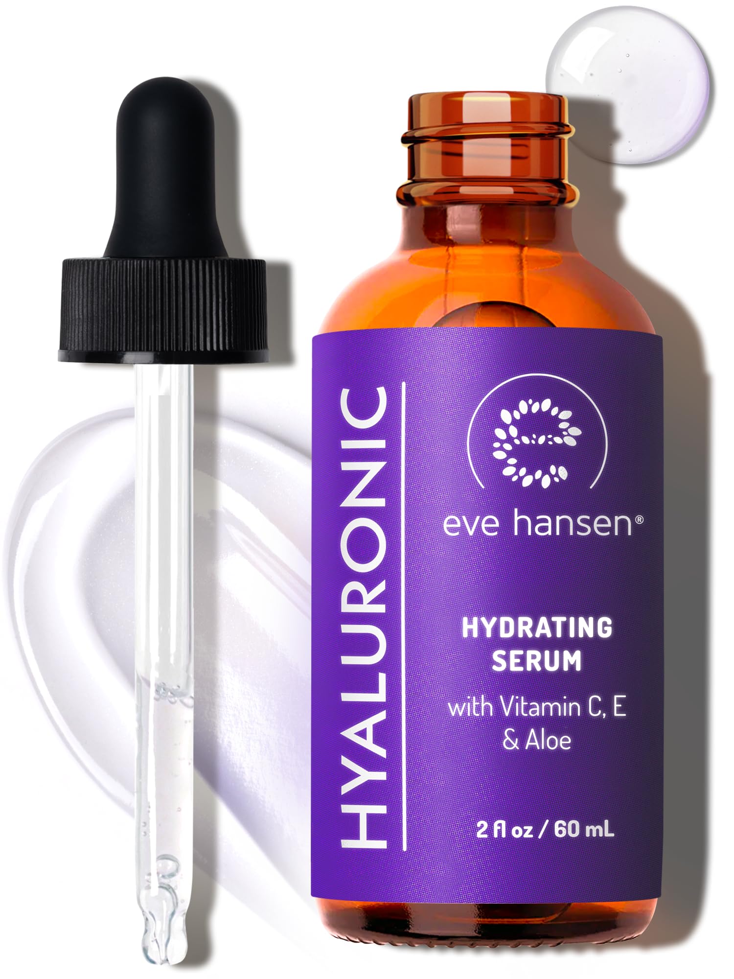 Eve Hansen Hyaluronic Acid Serum for Face - Hydrating Serum with Vitamin C & E Ant - Eve Hansen Official Product View 2