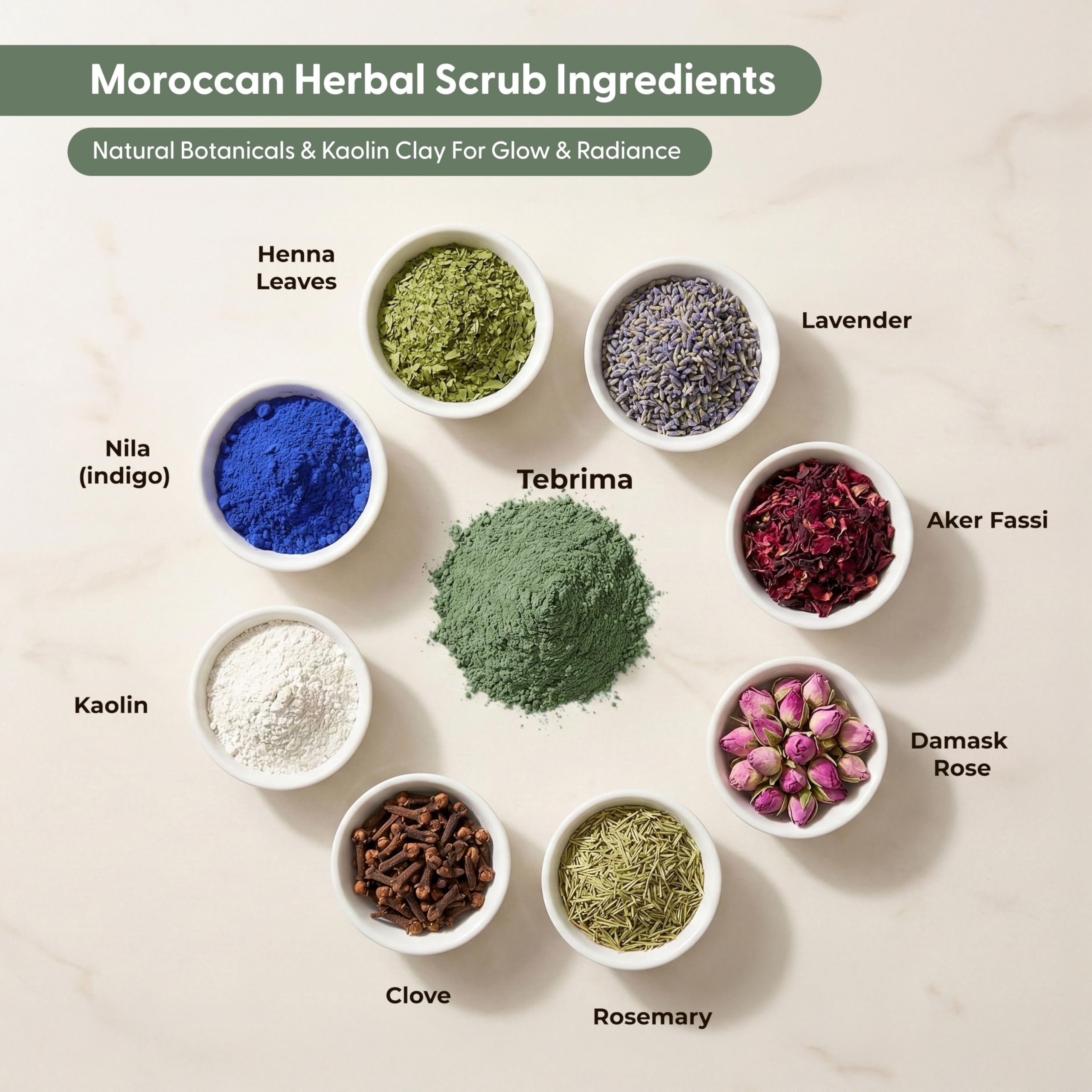 Argaviva Moroccan Tebrima Herbal Exfoliating Body Scrub Powder - Natural Body - Argaviva Official Product View 4