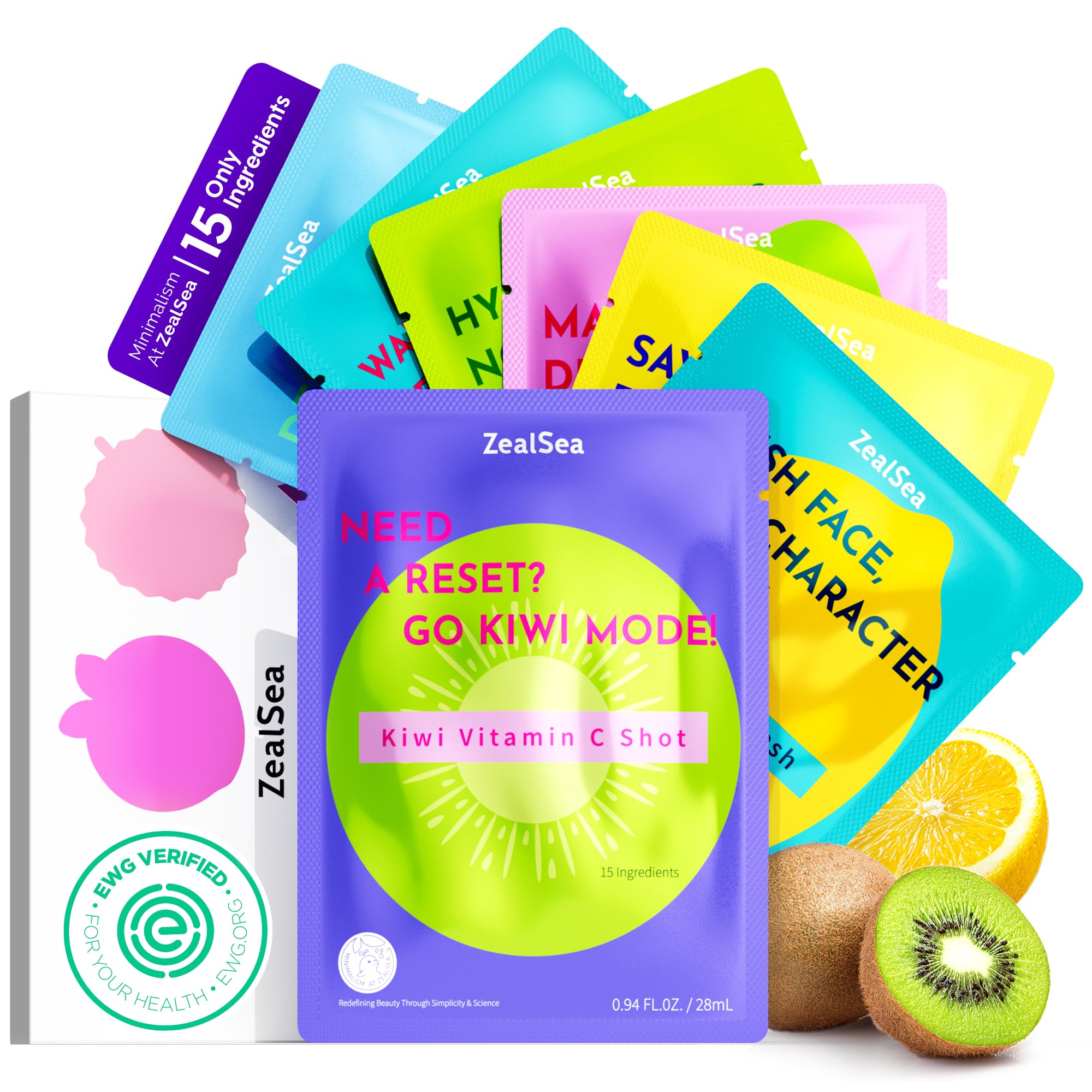 ZealSea EWG Face Mask Skincare Set, Spa Sleepover Party Gifts - ZealSea