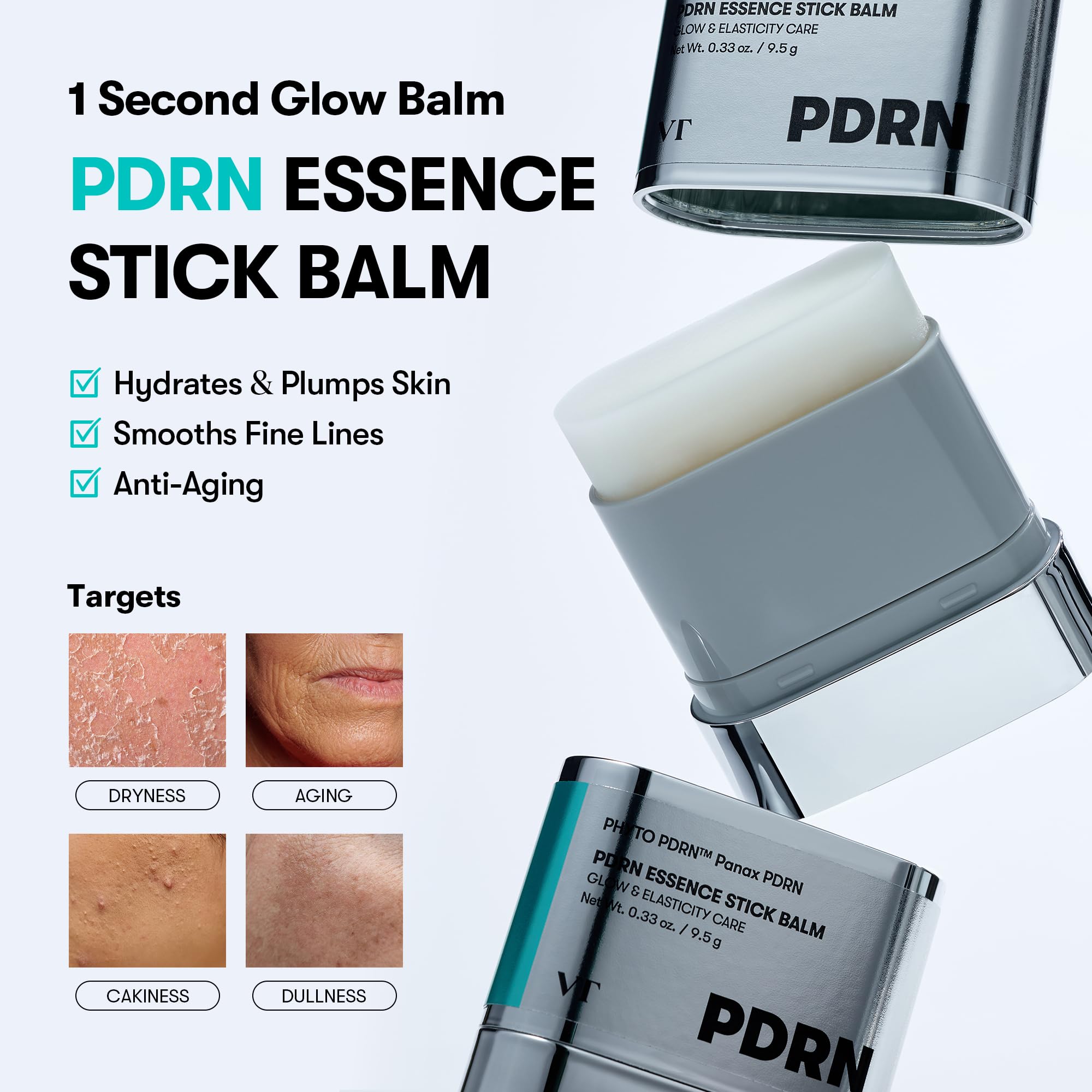 VT COSMETICS PDRN Essence Stick Balm, 0 - VT COSMETICS Official Product View 3