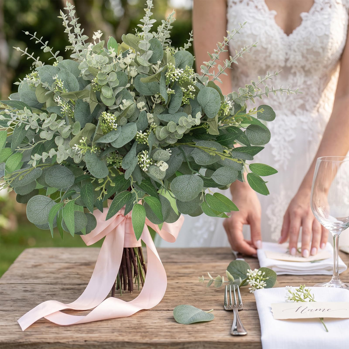 Daynight 120 Pcs Artificial Mixed Eucalyptus Stems Bulk - Daynight Official Imagery - 7
