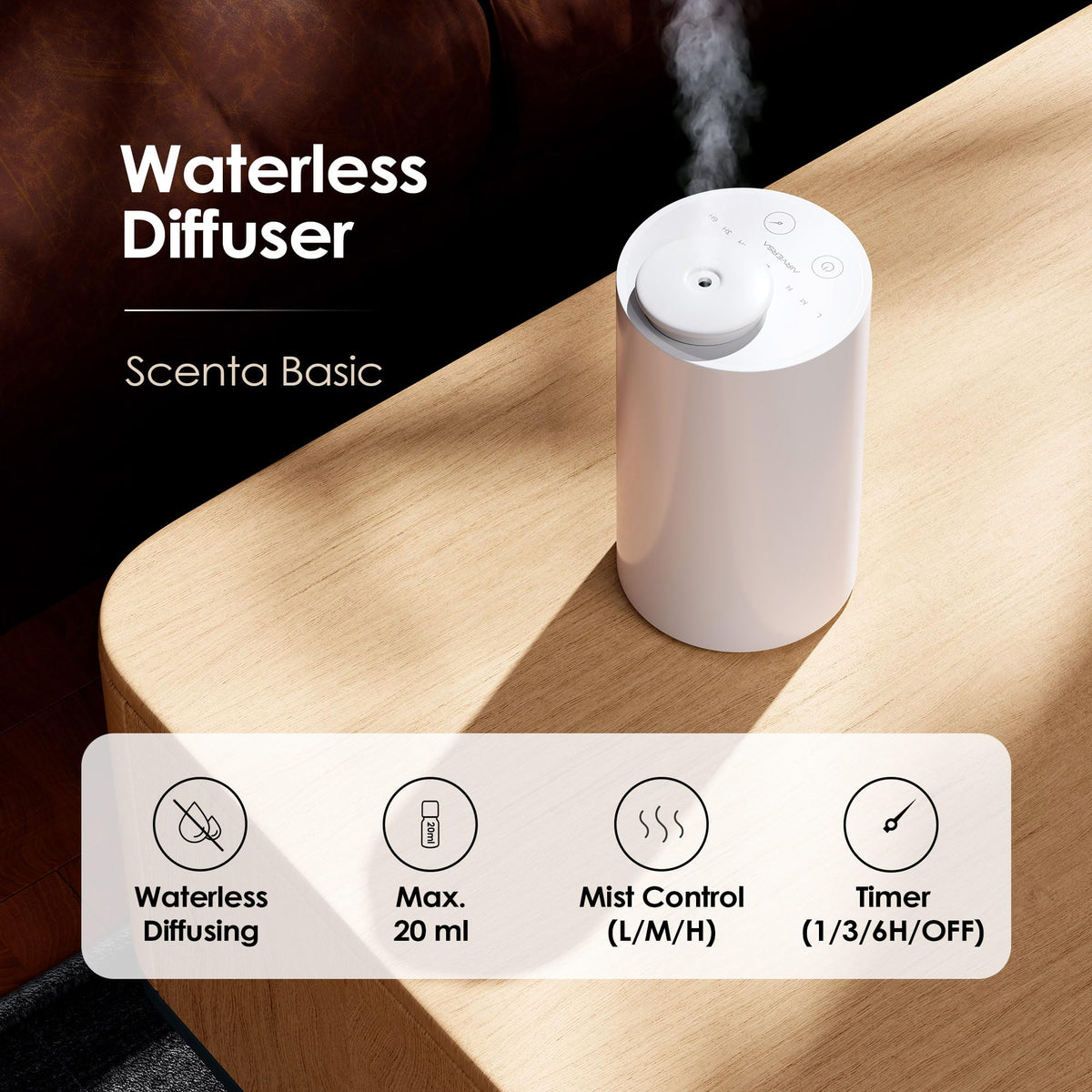 Airversa AN6 Waterless Essential Oil Diffuser Starter Kit - Airversa Official Imagery - 3