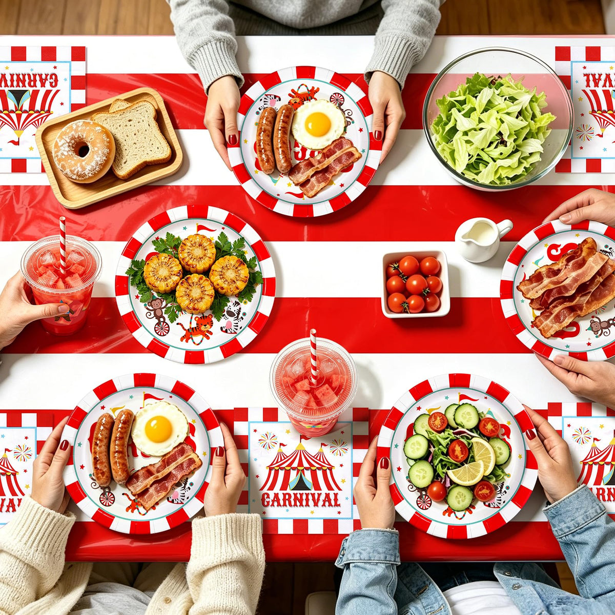 Circus Carnival Party Tableware and 16oz Disposable Cups - TgtherVibe Official Imagery - 7