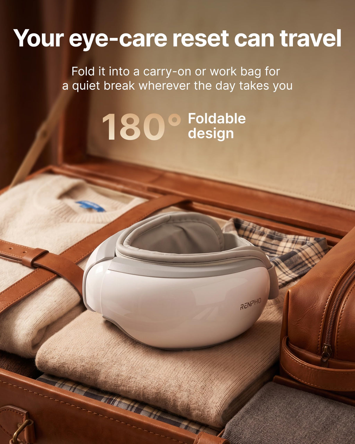 RENPHO Eyeris 1 Eye Massager with Heat Heated Massage Eye - RENPHO Official Imagery - 8