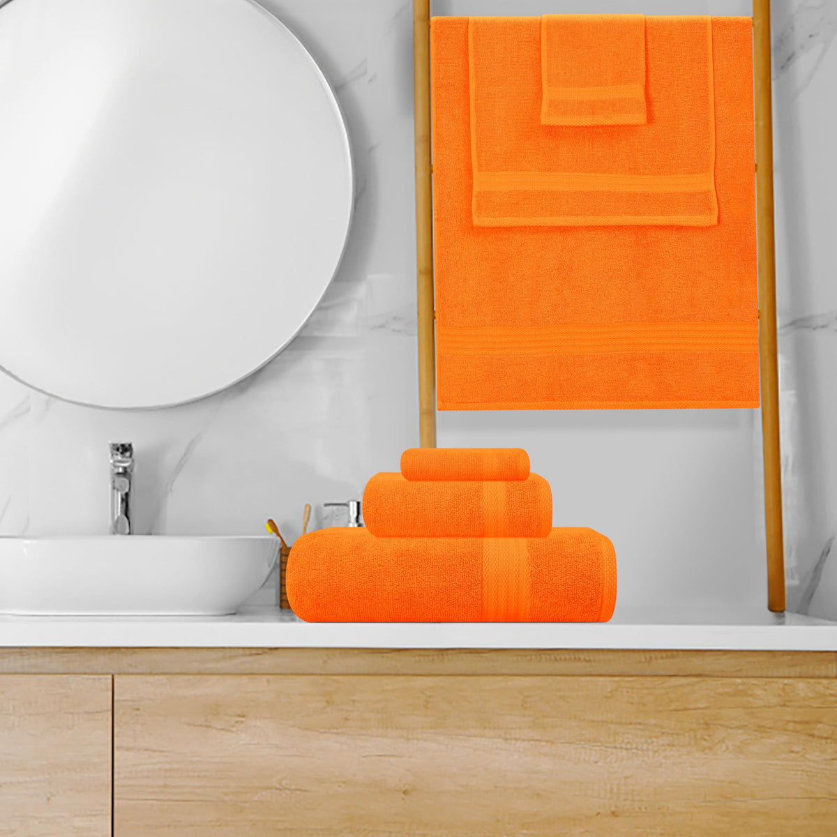 GLAMBURG Ultra Soft 8 Piece Towel Set - GLAMBURG Official Imagery - 6