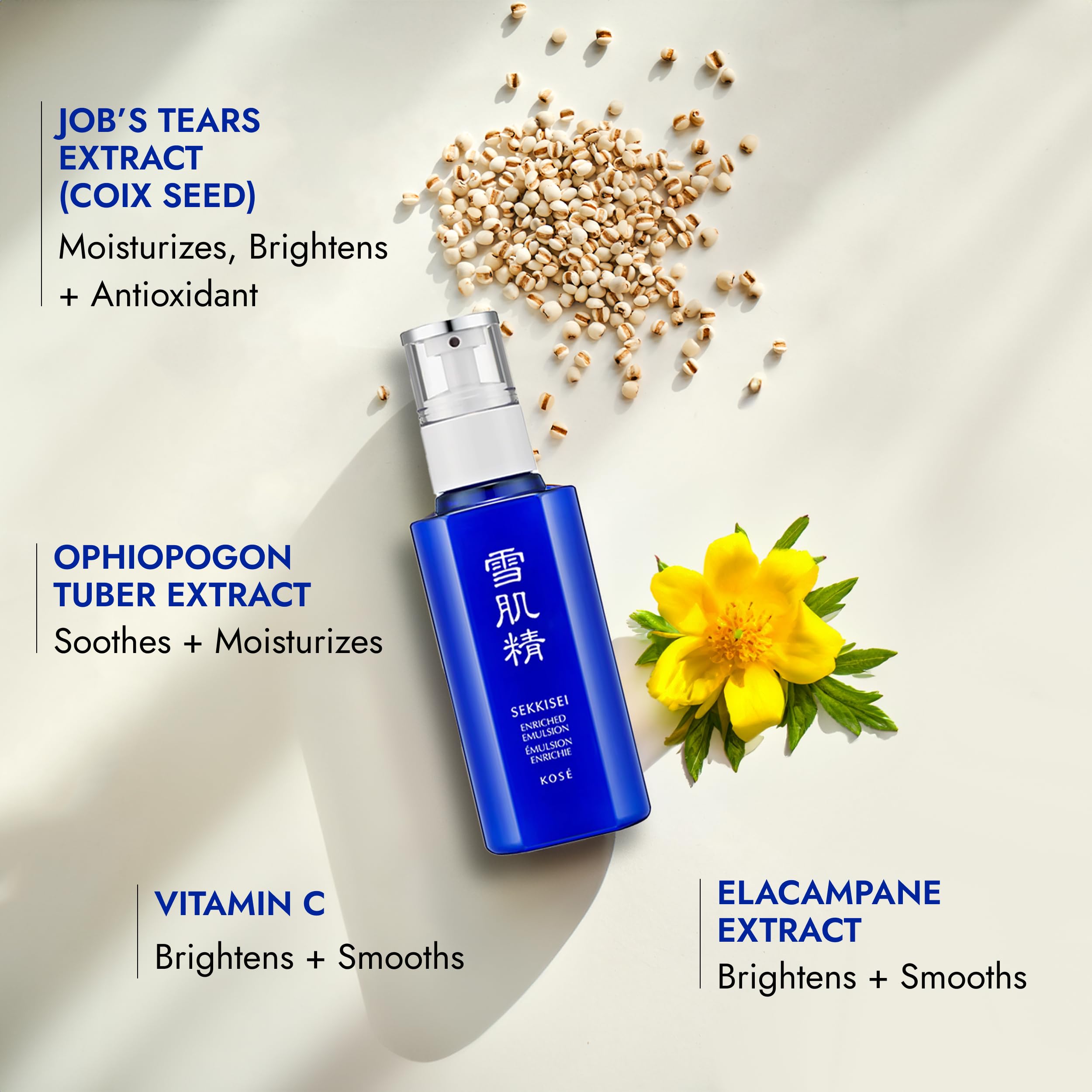 SEKKISEI Balanced Care Trio Bundle Set: Facial Cream Wash (4.5 - SEKKISEI