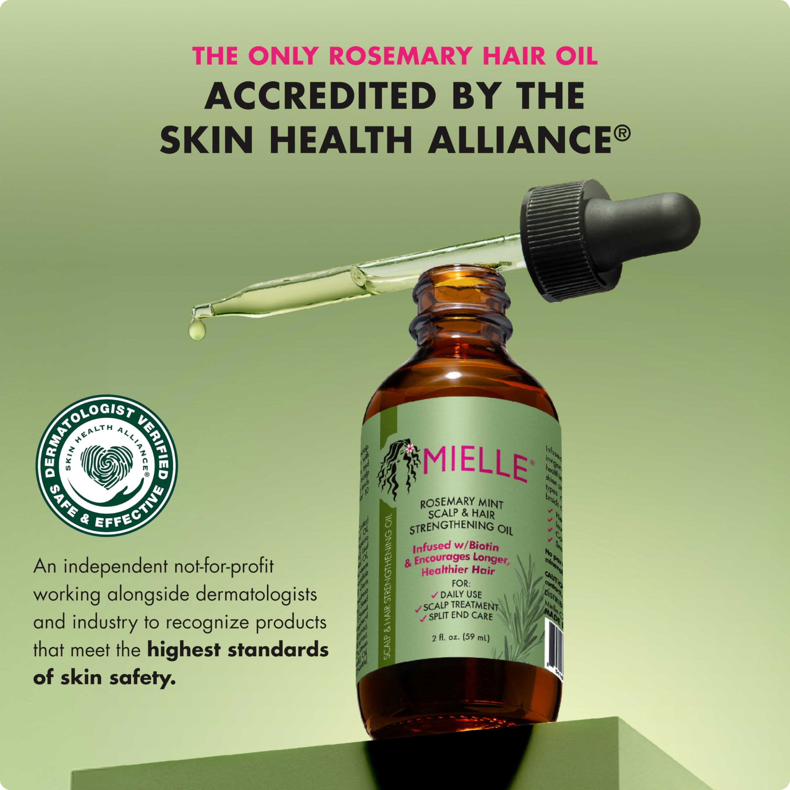 Mielle Organics Rosemary Mint Hair Oil with Biotin - Mielle Organics Official Product View 5