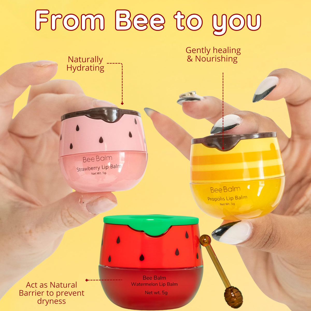 Original My Bee Balm Lip Balm Propolis Hydrating Balm Pot - Bee Balm Official Imagery - 7