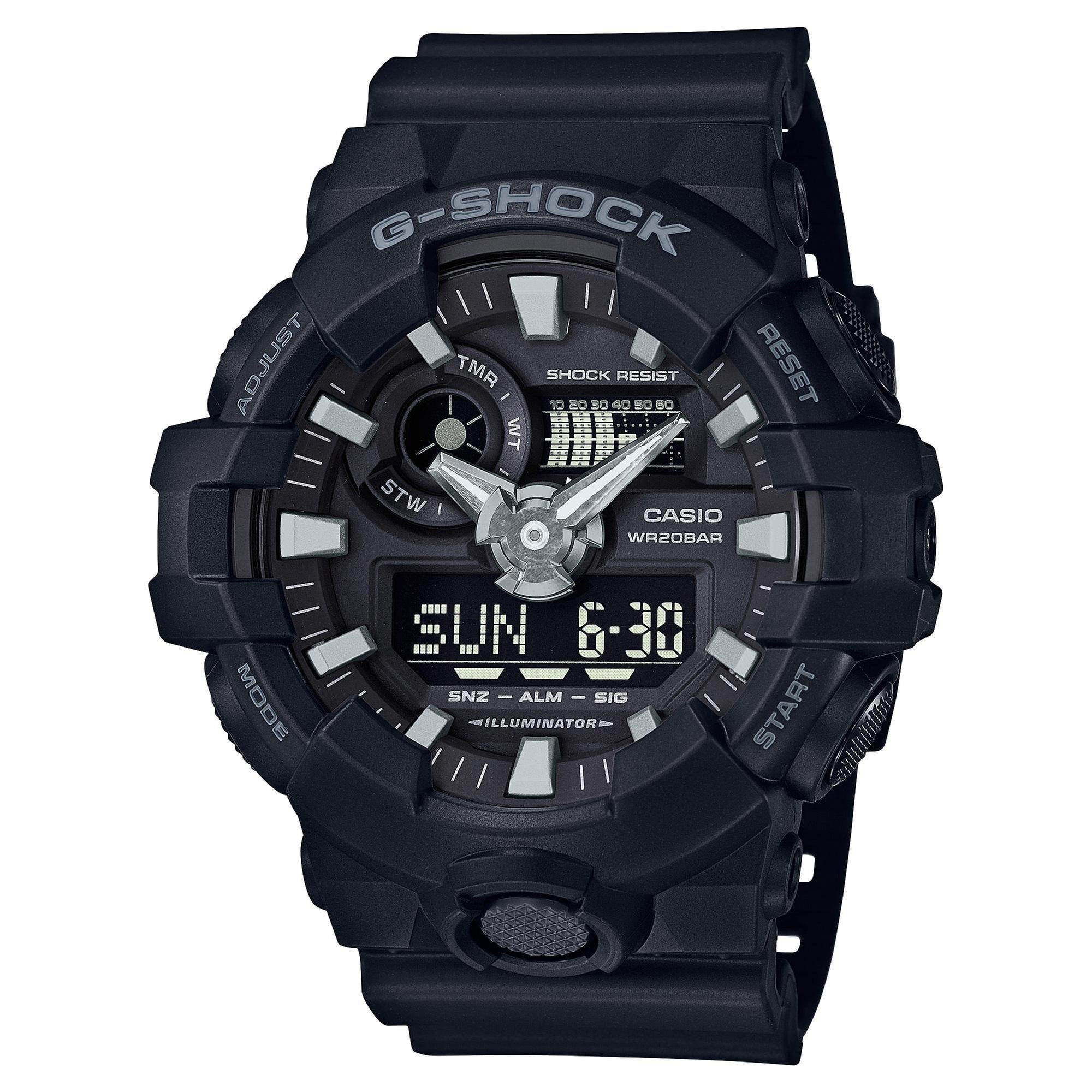 Casio Men's 'G Shock' Quartz Resin Casual Watch, Color:Black - View 1