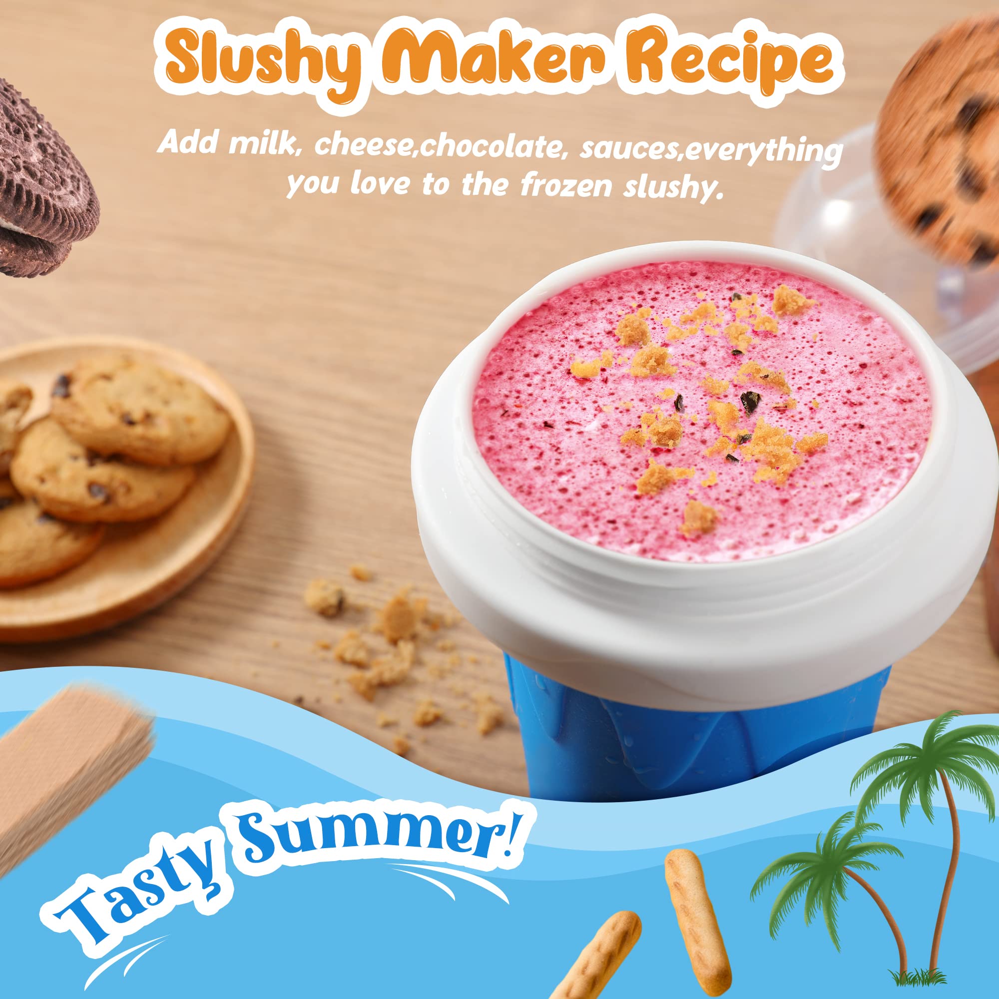 tgosomt Slushie Cup, DIY Magic Slushy Cup, Quick Frozen - View 5